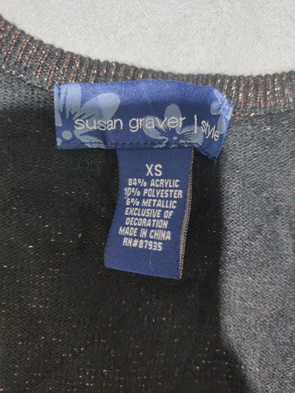 Susan Graver Women Acrylic Brown Sweater XS – Preloved Labels (view 4)