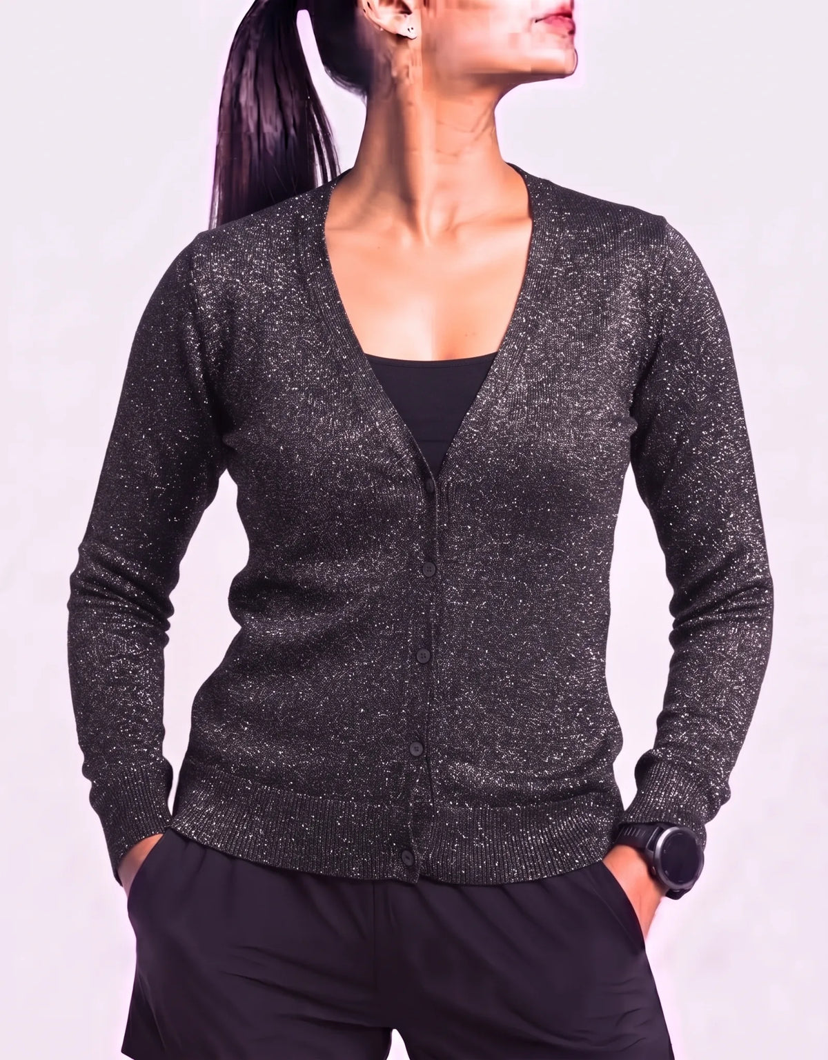 Susan Graver Women Acrylic Gray Sweater XS – Preloved Labels