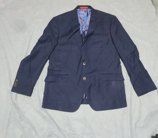 Ted Baker London Men Cotton Blue Coat M – Preloved Labels (view 2)
