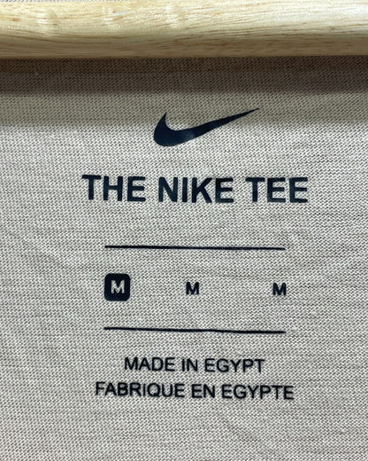 The Nike Tee Khaki Polyester JerseySport For Women T Shirt Medium - Preloved Labels