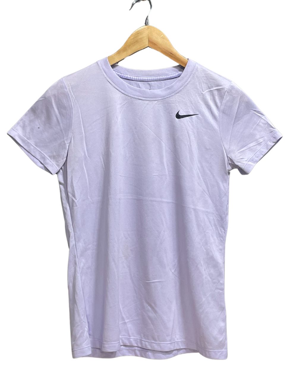 The Nike Tee Purple Polyester Jersey Sport For Women T Shirt Small - Preloved Labels