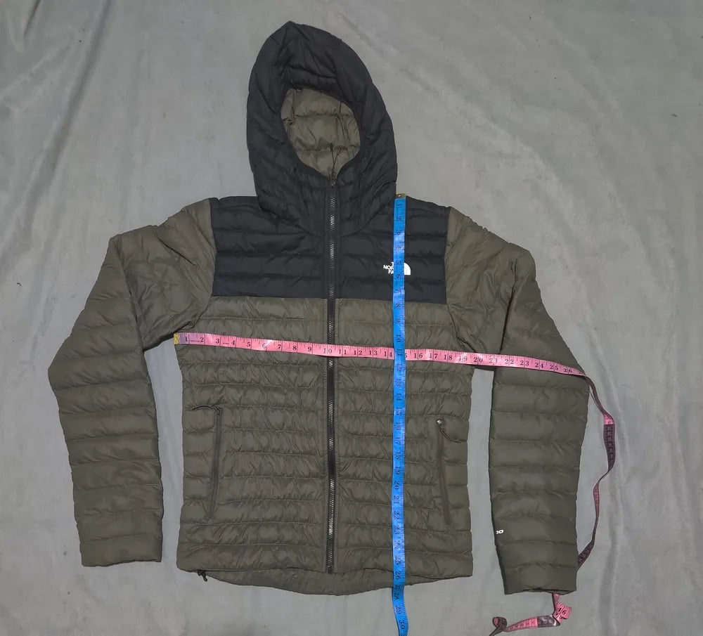 The North Face 700 Fill Men Polyester Black Olive Puffer Jacket S – Preloved Labels (view 6)