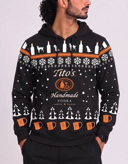 Tito's Men Cotton Fleece Black Hoodie S – Preloved Labels