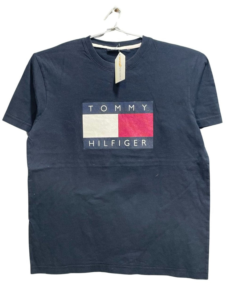 Tommy Hilfiger Black Cotton T Shirt For Men M - Preloved Labels
