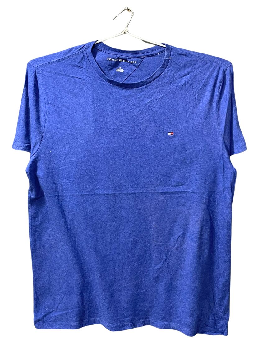 Tommy Hilfiger Blue Cotton T Shirt For Men M - Preloved Labels