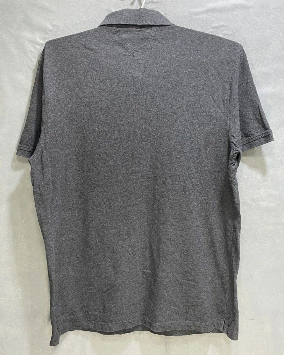 Tommy Hilfiger Gray Cotton Jersey Polo T Shirt For Men X Large - Preloved Labels