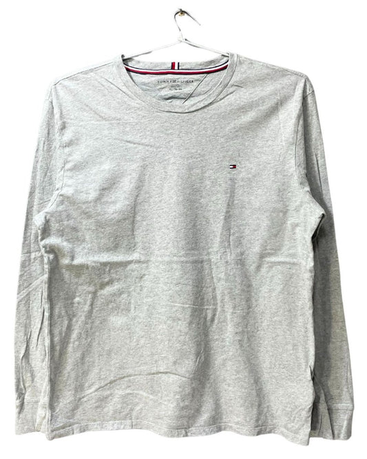 Tommy Hilfiger Gray Cotton T Shirt For Men XL - Preloved Labels