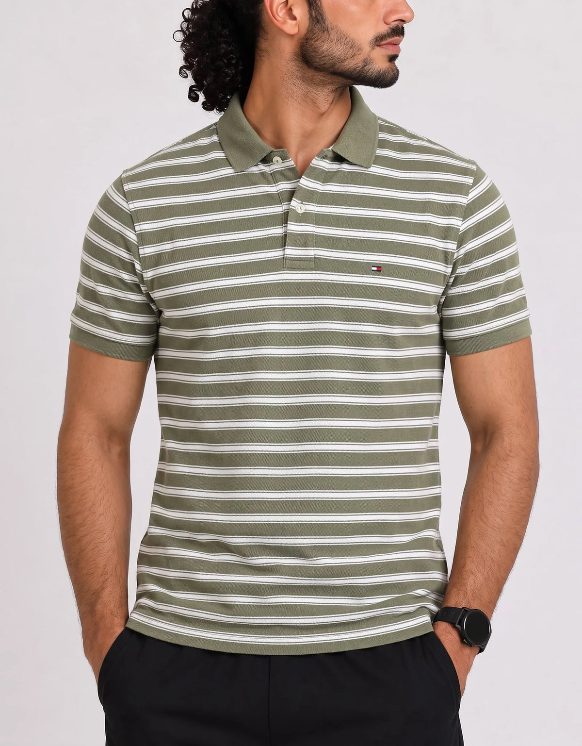 Tommy Hilfiger Men Green Cotton Polo T Shirt L – Preloved Labels