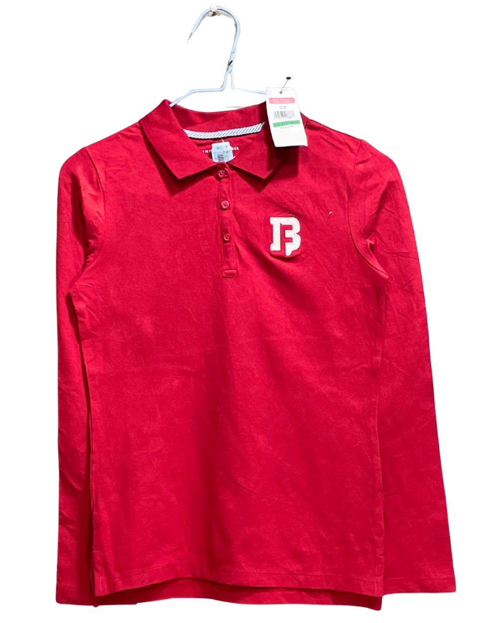 Tommy Hilfiger Red Cotton For Girl T Shirt 12 Years - Preloved Labels