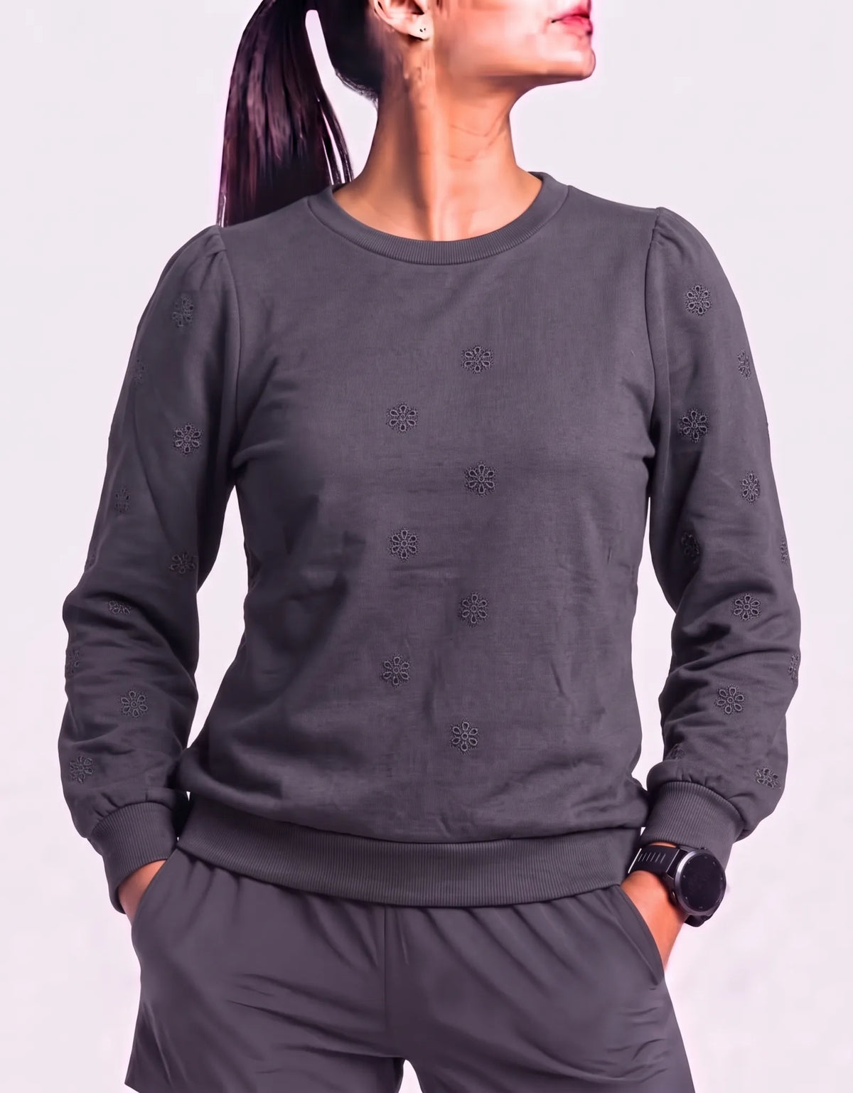 Torrid Women Polyester Gray Sweatshirt L – Preloved Labels