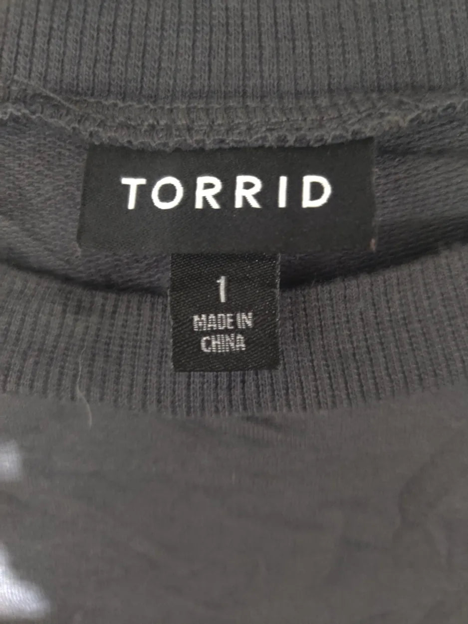Torrid Women Polyester Gray Sweatshirt L – Preloved Labels (view 4)