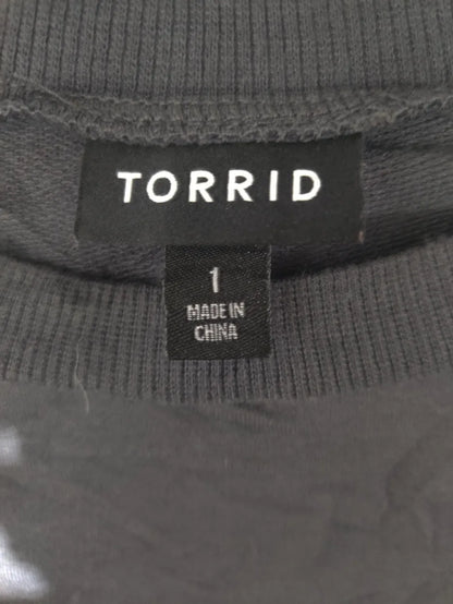 Torrid Women Polyester Gray Sweatshirt L – Preloved Labels (view 4)
