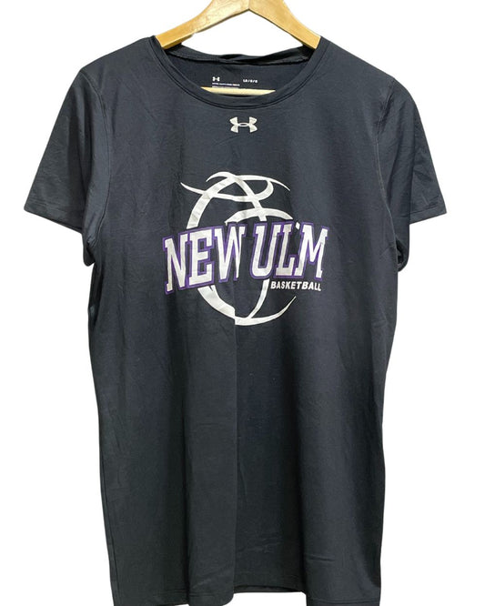 Under Armour Black Polyester Jersey Sport For Women T Shirt Large - Preloved Labels