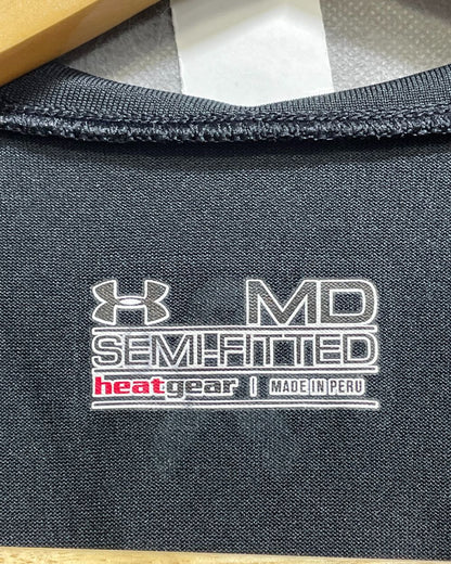 Under Armour Black Polyester JerseySport For Women T Shirt Medium - Preloved Labels