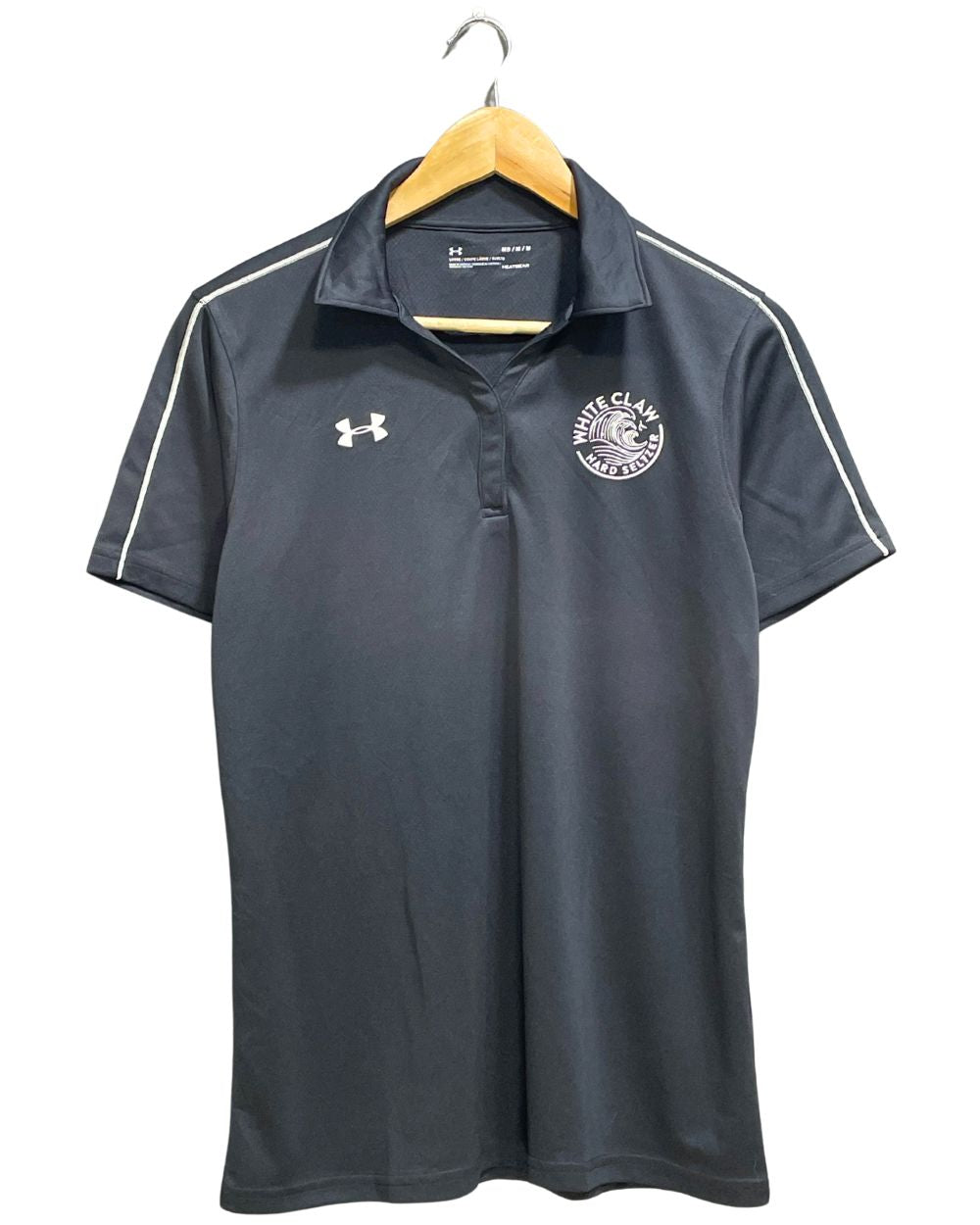 Under Armour Black Sport For Women Polo T Shirt M - Preloved Labels