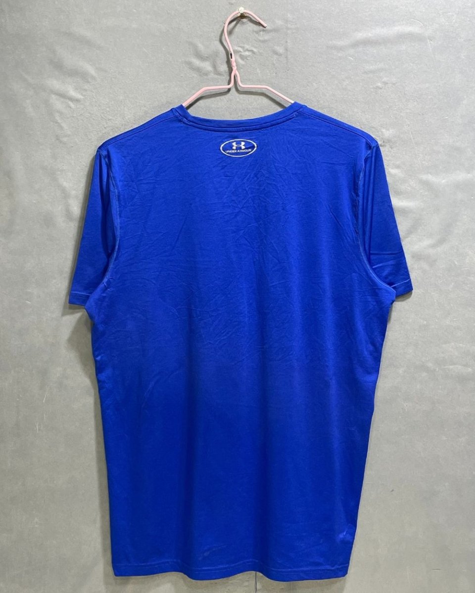 Under Armour Blue For Men Sports T Shirt M - Preloved Labels