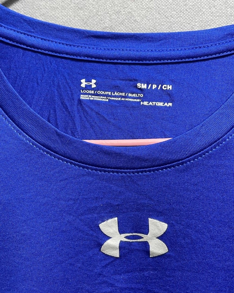 Under Armour Blue For Men Sports T Shirt M - Preloved Labels