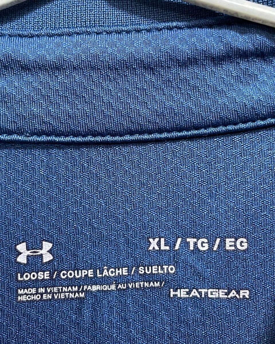 Under Armour Blue Polyester Sport Polo T Shirt For Men X Large - Preloved Labels