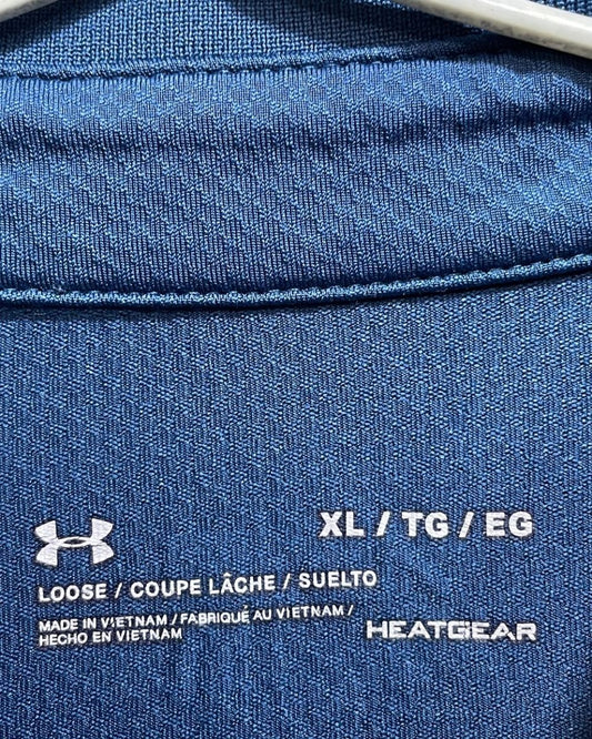 Under Armour Blue Polyester Sport Polo T Shirt For Men X Large - Preloved Labels