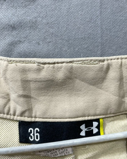 Under Armour Cream Cotton Short For Men L - Preloved Labels