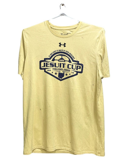 Under Armour Cream For Men Sports T Shirt M - Preloved Labels