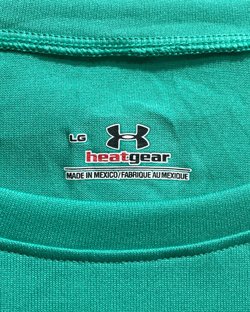 Under Armour Green Polyester Jersey Sport For Women T Shirt Large - Preloved Labels