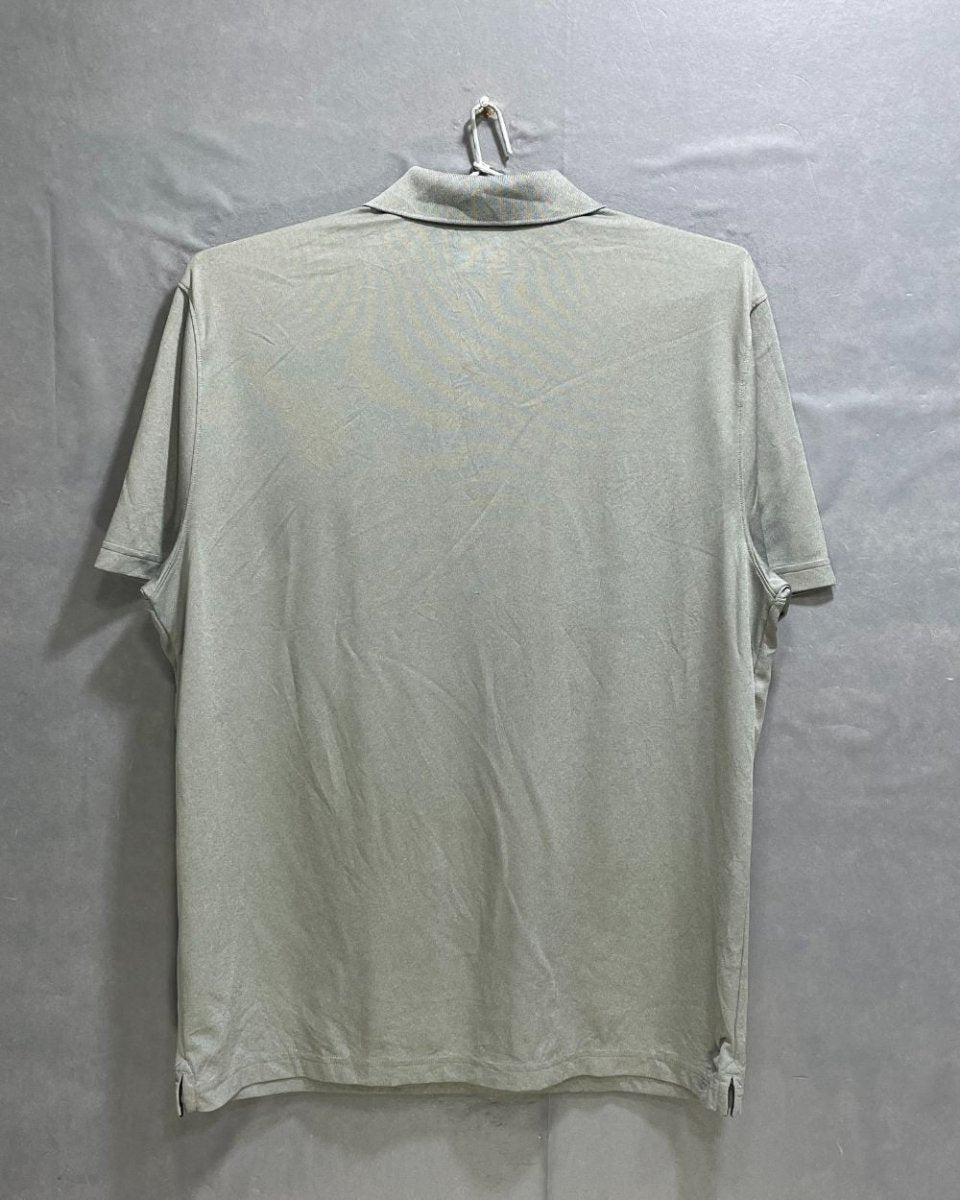 Under Armour Grey Polyester Sport Polo T Shirt For Men Large - Preloved Labels