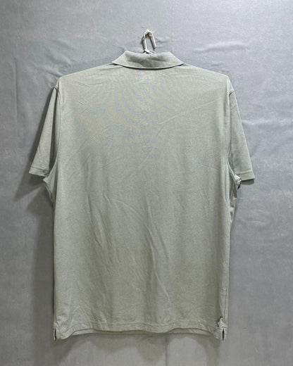 Under Armour Grey Polyester Sport Polo T Shirt For Men Large - Preloved Labels