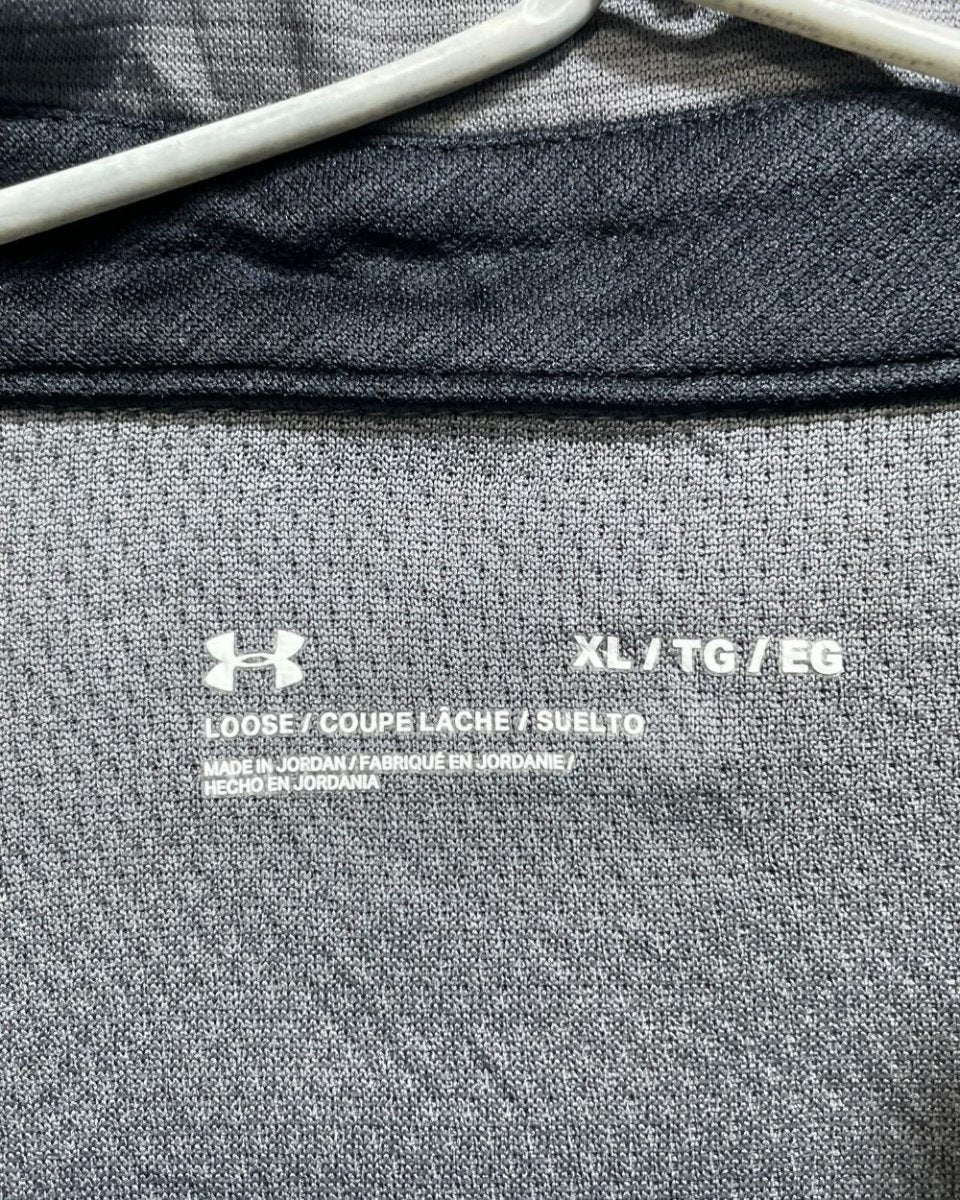 Under Armour Grey Polyester Sport Polo T Shirt For Men X Large - Preloved Labels