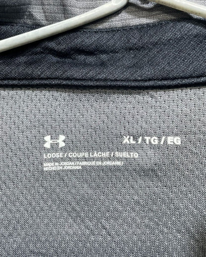Under Armour Grey Polyester Sport Polo T Shirt For Men X Large - Preloved Labels