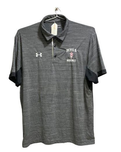 Under Armour Grey Polyester Sport Polo T Shirt For Men X Large - Preloved Labels