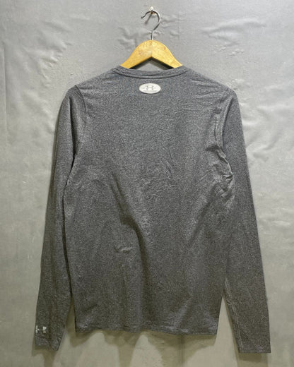 Under Armour Grey Sport For Women T Shirt L - Preloved Labels