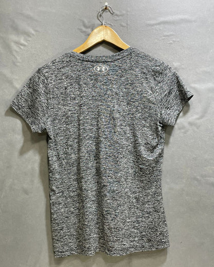 Under Armour Grey Sport For Women T Shirt M - Preloved Labels