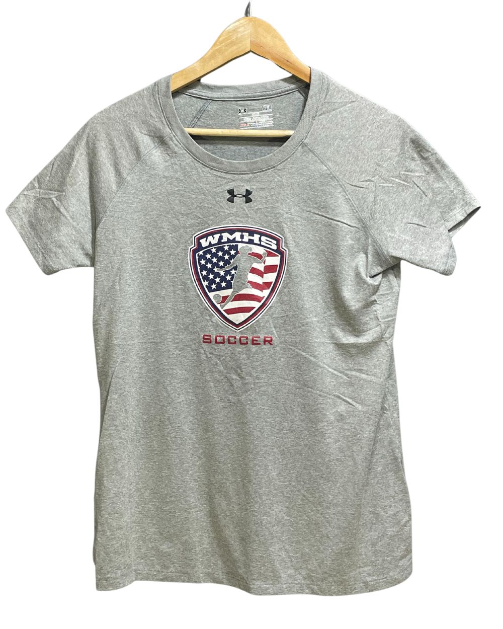 Under Armour Grey Sport For Women T Shirt Medium - Preloved Labels