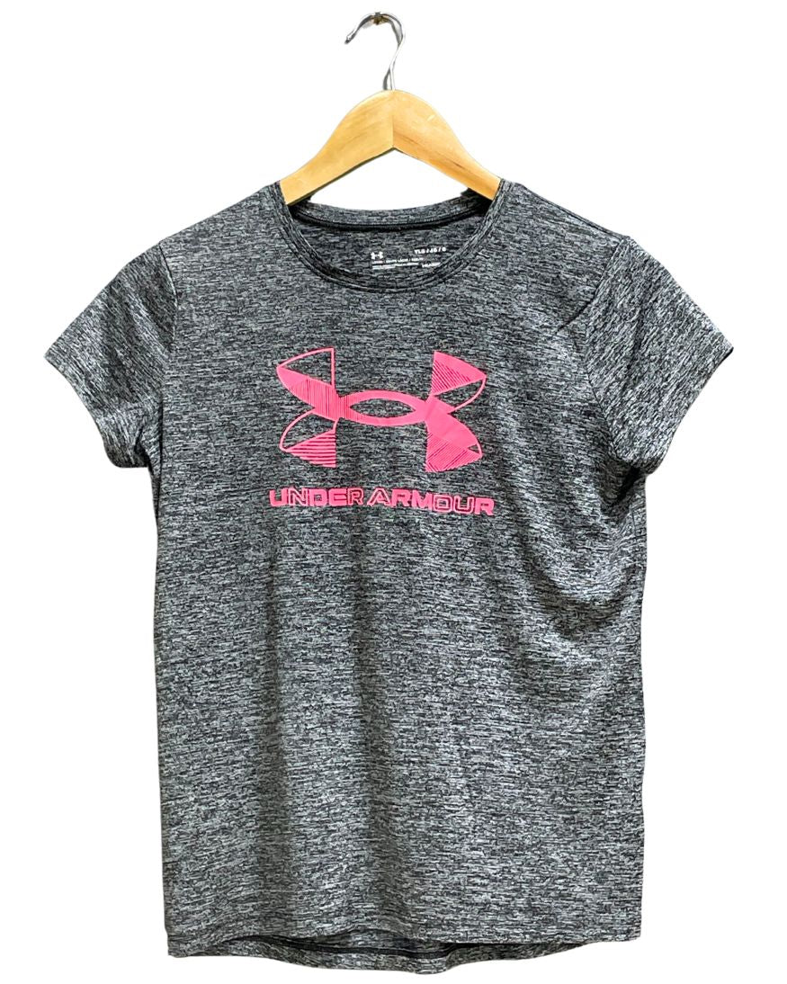 Under Armour Grey Sport For Women T Shirt XS - Preloved Labels