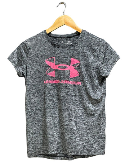 Under Armour Grey Sport For Women T Shirt XS - Preloved Labels