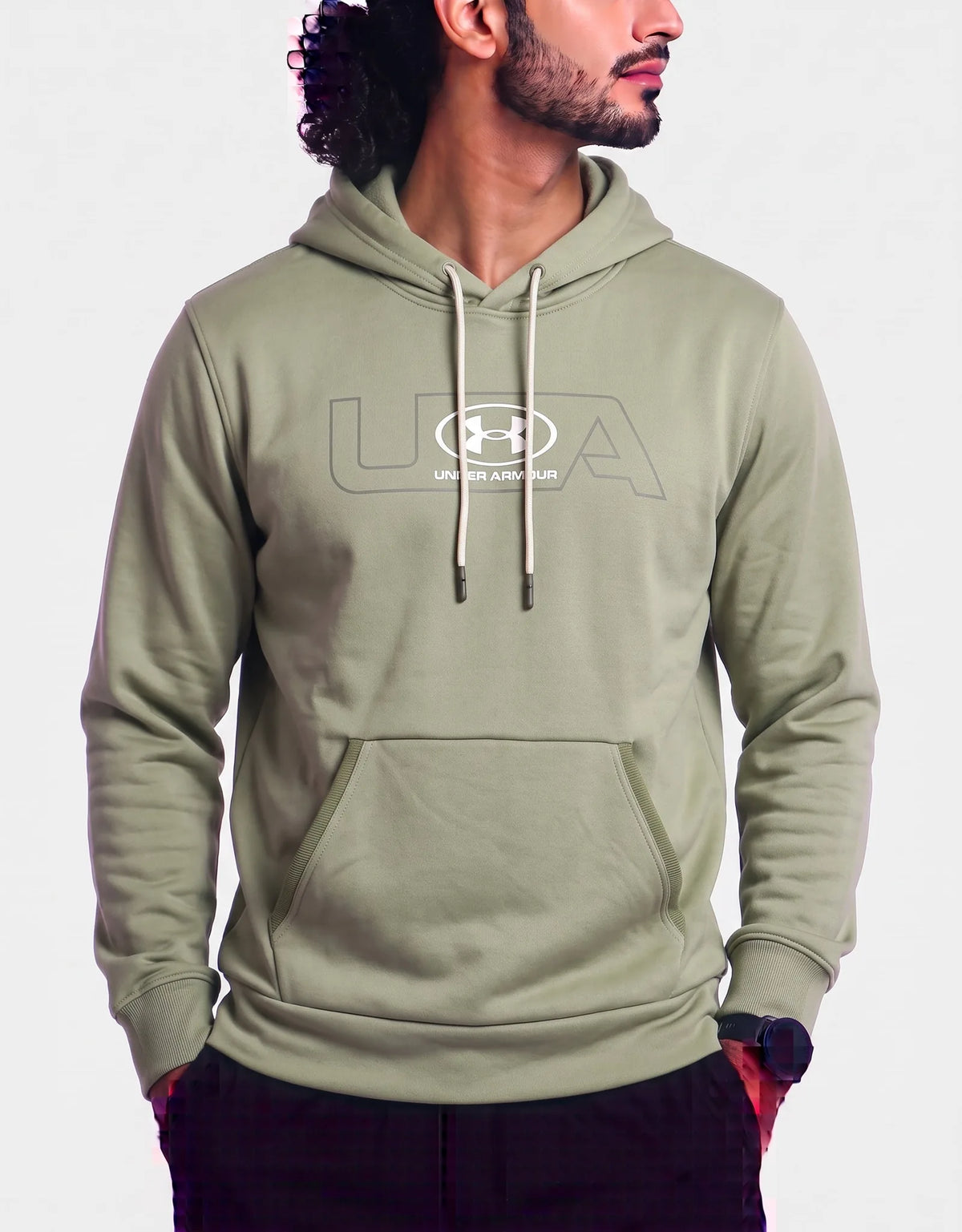 Under Armour Men Cotton Fleece Green Hoodie S – Preloved Labels