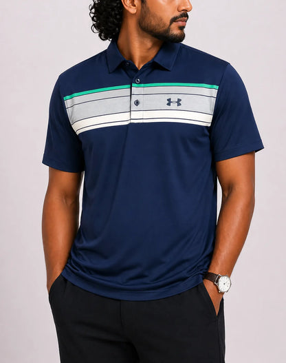 Under Armour Men Sport Blue Polo T Shirt – Preloved Labels