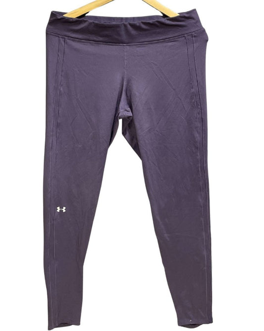 Under Armour Purple Polyester Stretch Gym tights For Women L - Preloved Labels