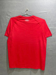 Under Armour Red For Men Sports T Shirt XL - Preloved Labels