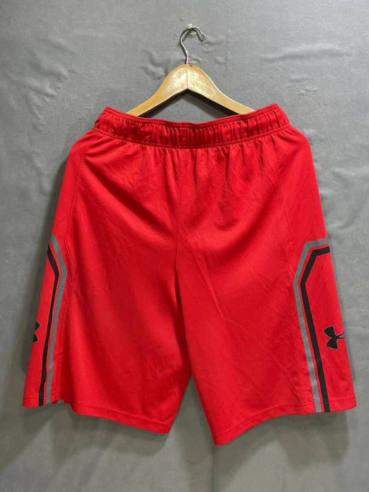 Under Armour Red Sports Short For Men M - Preloved Labels