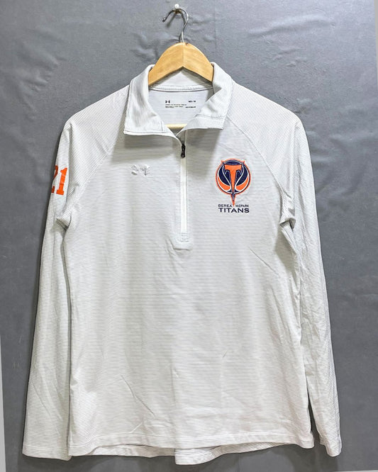 Under Armour White Sport For Women T Shirt Medium - Preloved Labels