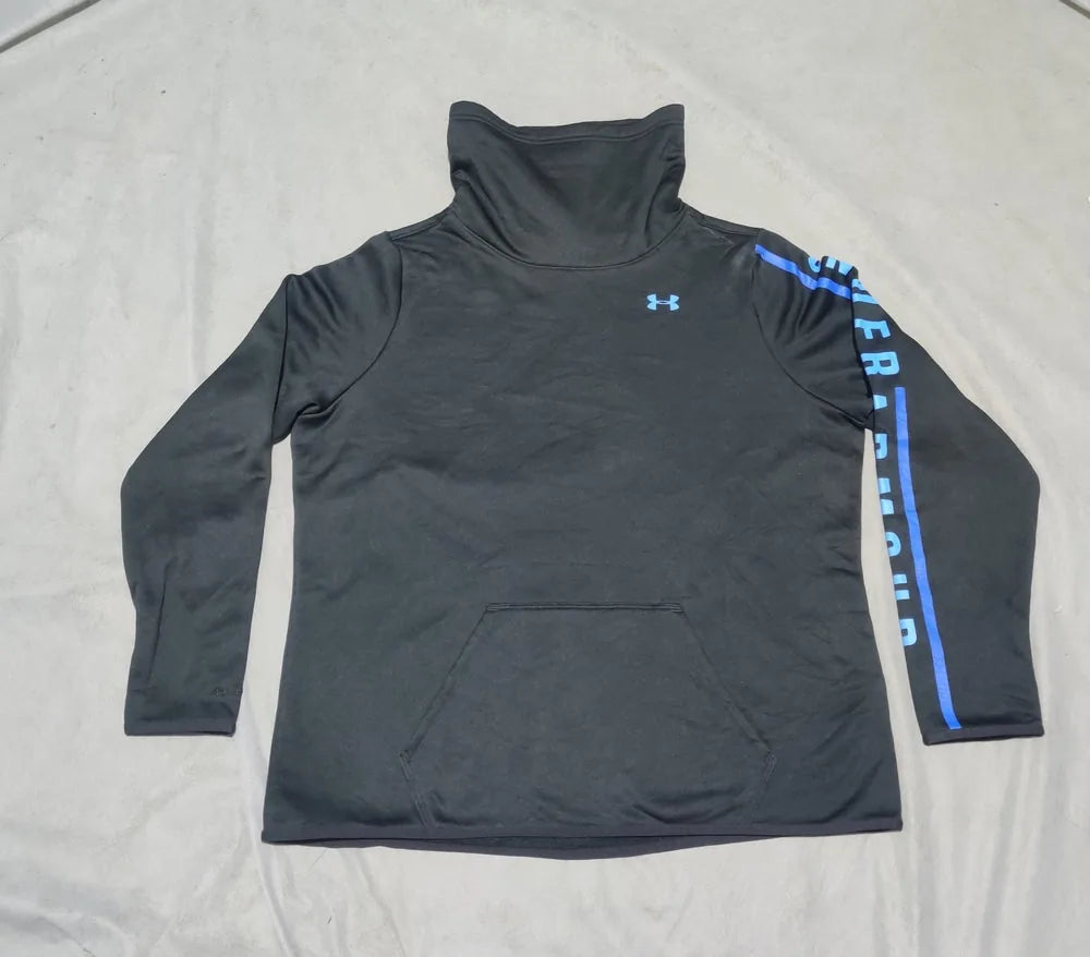 Under Armour Women Cotton Fleece Black Sweatshirt XL – Preloved Labels (view 2)