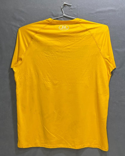 Under Armour Yellow For Men Sports T Shirt L - Preloved Labels