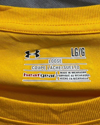 Under Armour Yellow For Men Sports T Shirt L - Preloved Labels