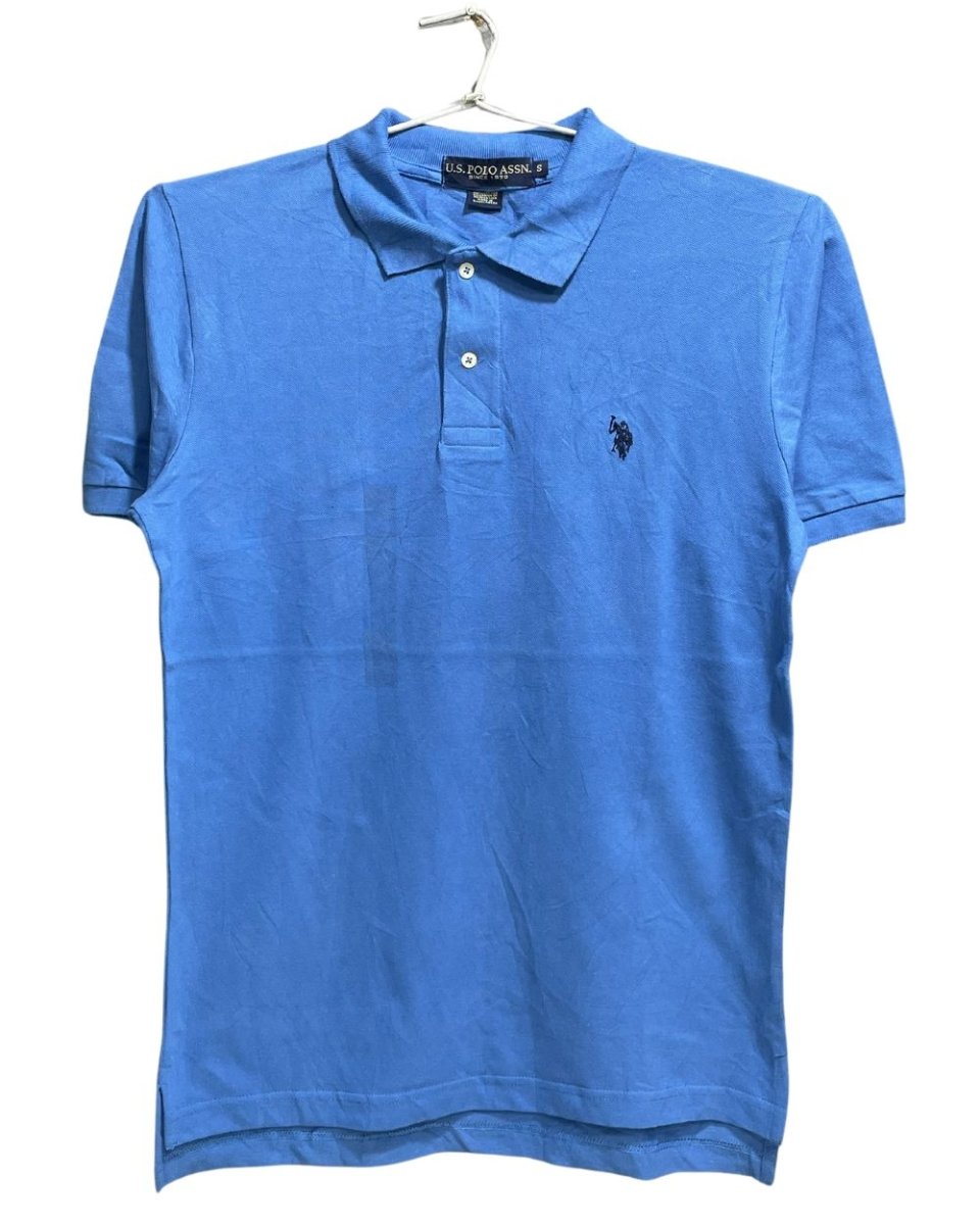 U.S Polo Assn Blue Cotton Jersey Polo T Shirt For Men S - Preloved Labels