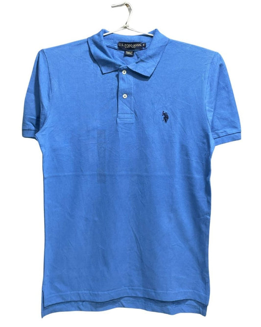 U.S Polo Assn Blue Cotton Jersey Polo T Shirt For Men S - Preloved Labels