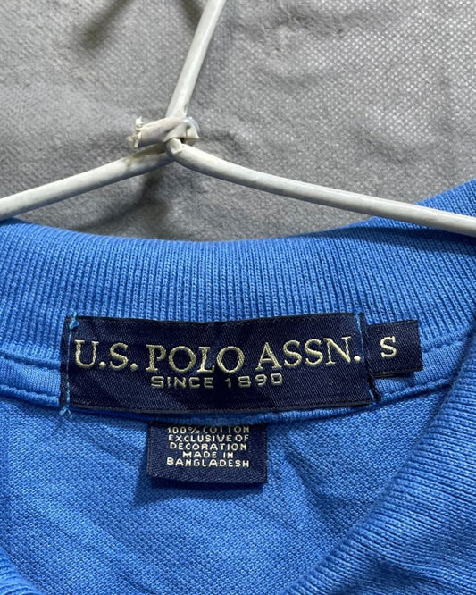U.S Polo Assn Blue Cotton Jersey Polo T Shirt For Men S - Preloved Labels