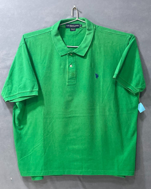Us. Polo Assn. Green Branded Original Cotton Polo T Shirt For Men XX Large