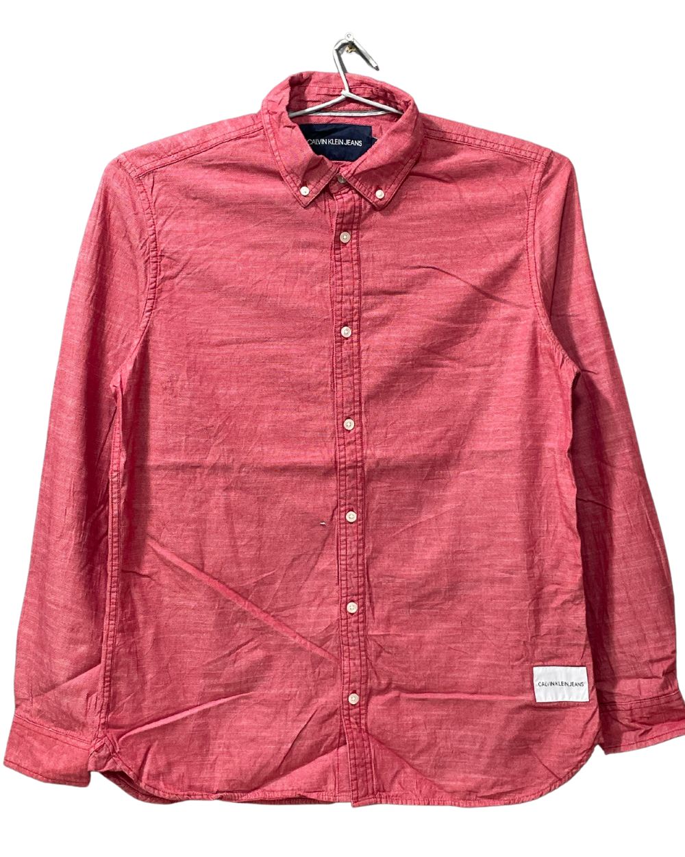 Calvin Klein Jeans Pink Cotton Shirt For Men M